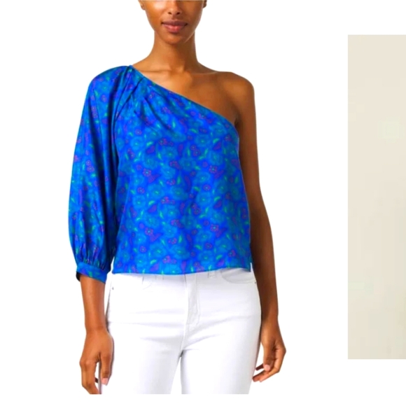 NWT Veronica Beard Lyric Top in Cobalt Blue - Size: 4 - Picture 6 of 8